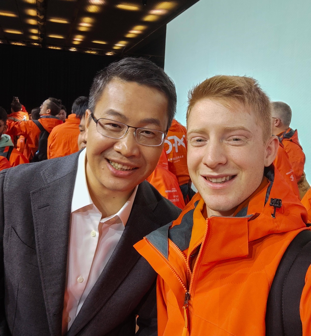 Selfie avec M. Lu William (n°2 de Xiaomi) - Barcelone 2024